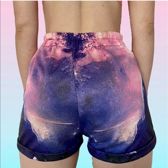 High waisted galaxy shorts - Picture 6 of 6
